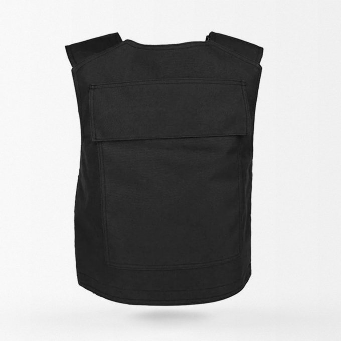 Chaleco portaplacas ocultable negro - Imagen 6