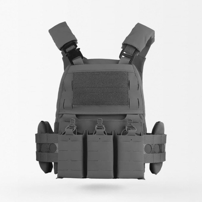 Chaleco portaplacas Ferro Concept gris - Imagen 2