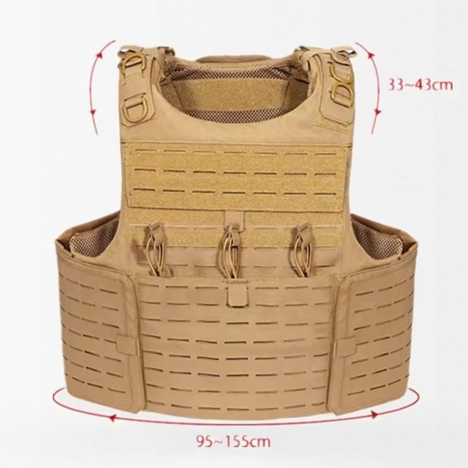 Chaleco portaplacas de cuerpo completo - Imagen 2