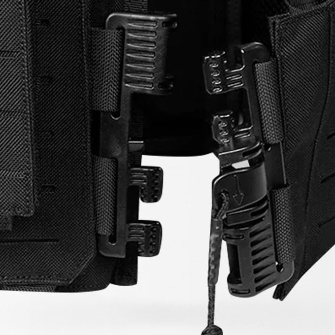 Chaleco portaplacas MOLLE con corte láser - Imagen 4