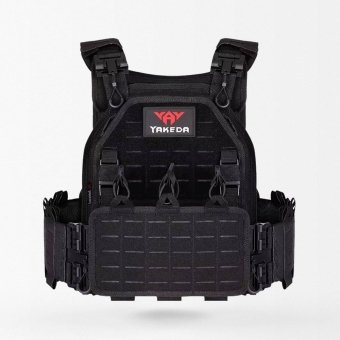 Chaleco portaplacas táctico ligero negro