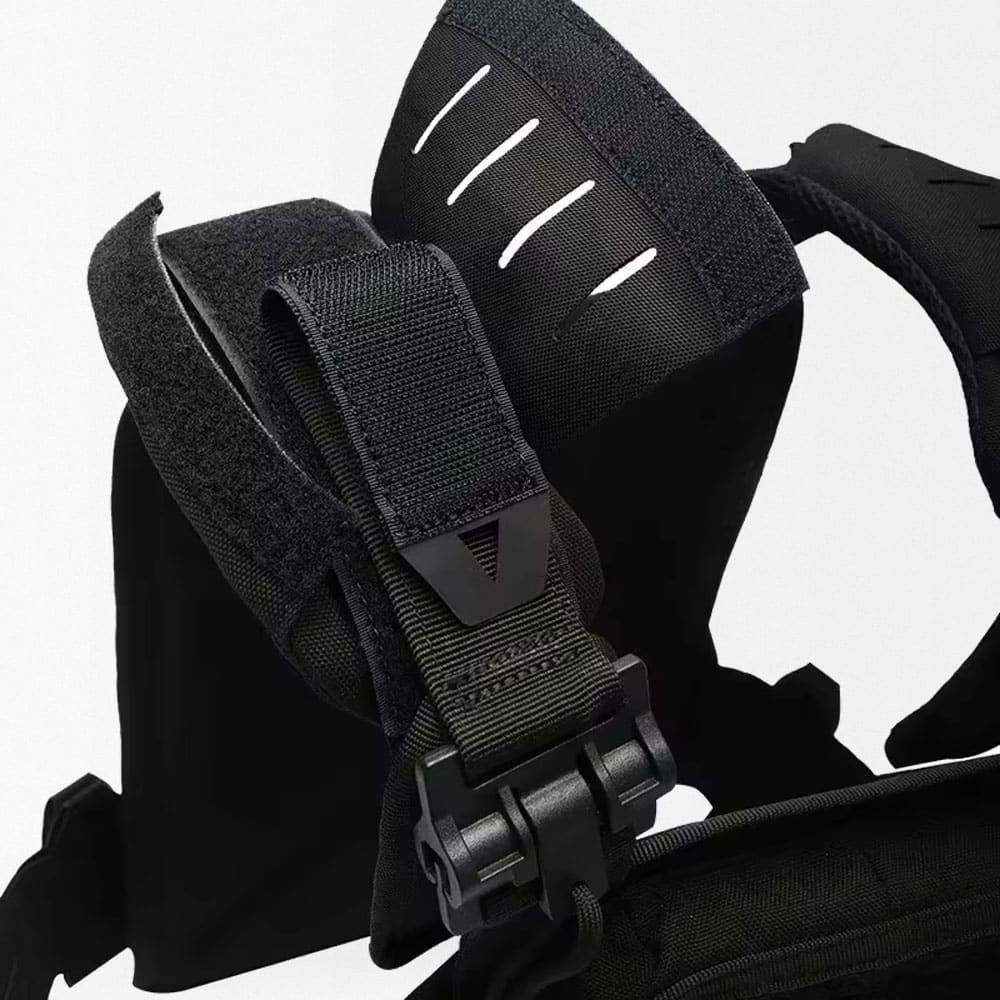 Chaleco portaplacas táctico ligero negro - Imagen 6