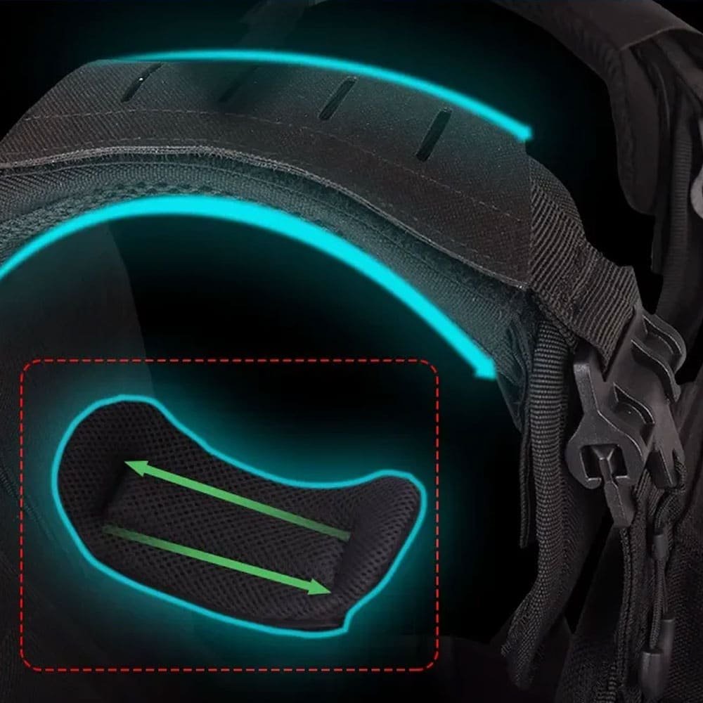 Chaleco portaplacas táctico ligero negro - Imagen 5