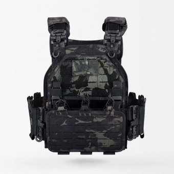 Chaleco portaplacas ligero Multicam Black