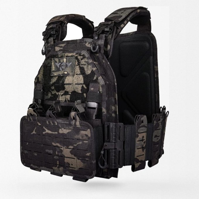 Chaleco portaplacas ligero Multicam Black - Imagen 2