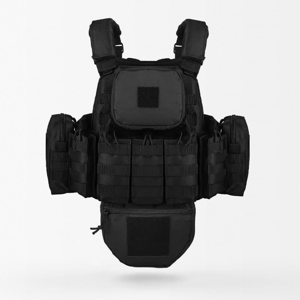 Chaleco portaplacas MOLLE con bolsillos - Imagen 11