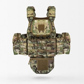 Chaleco portaplacas MOLLE con bolsillos