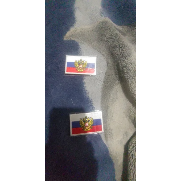 Parche militar bandera rusa con escudo original photo review