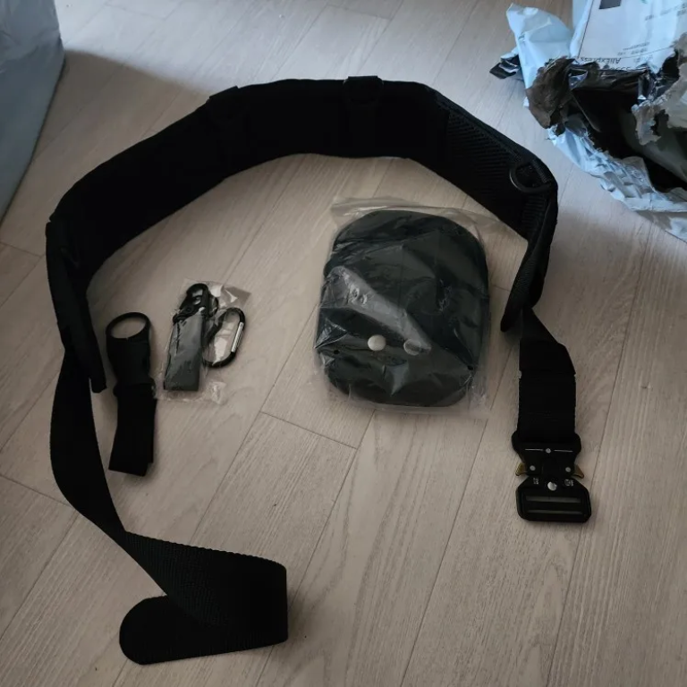 Cinturón táctico acolchado con funda photo review