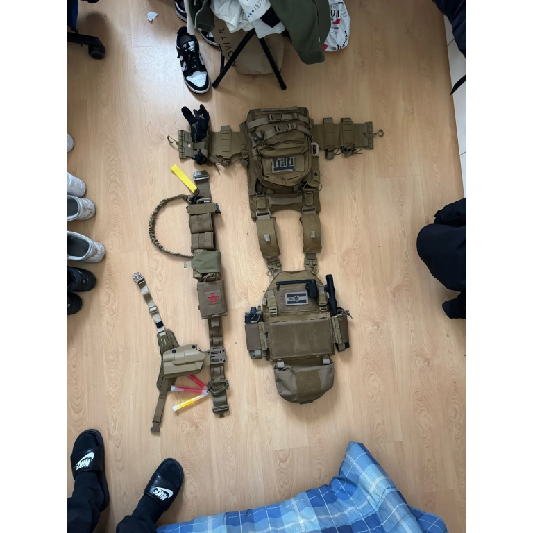 Cinturón táctico para muslo con corte láser photo review