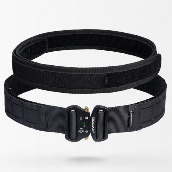 Cinturón táctico negro con hebilla Cobra