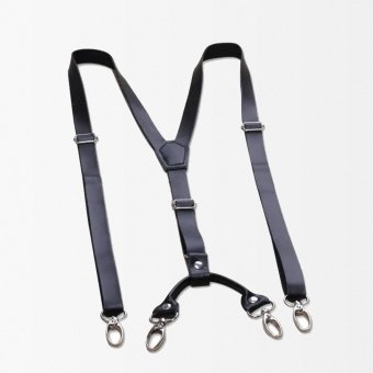 Tirantes tácticos de cuero negro