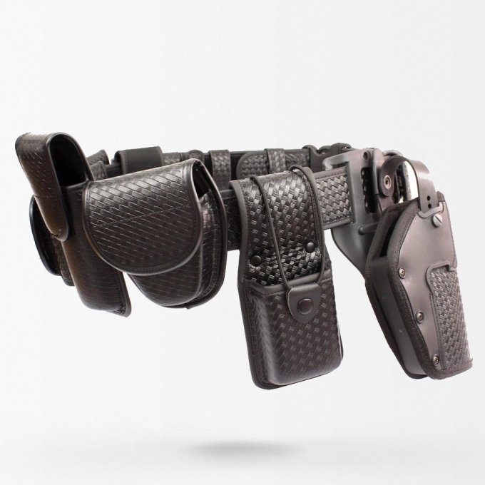 Kit de cinturón táctico policial negro - Imagen 2