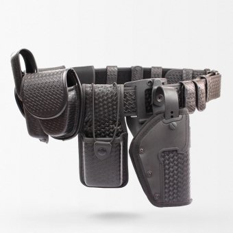 Kit de cinturón táctico policial negro