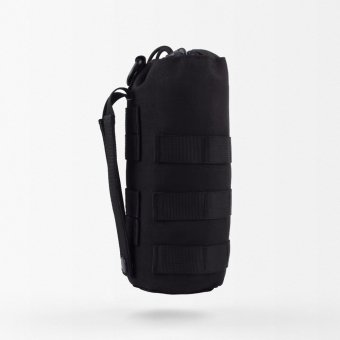 Funda táctica para cantimplora negra