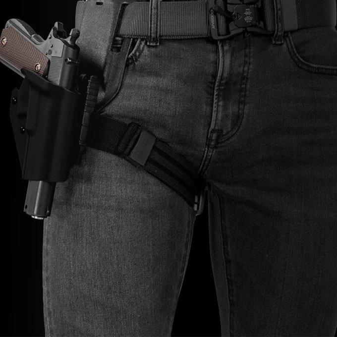 Cinturón táctico elástico para pierna - Imagen 4