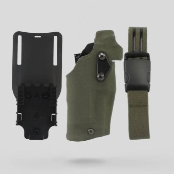 Funda táctica de pierna verde para Glock 17