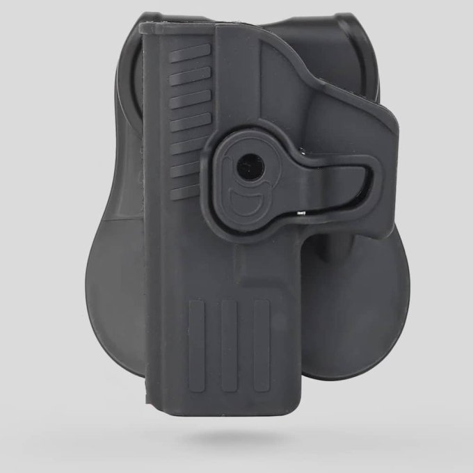 Funda táctica de pistola para zurdos