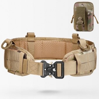 Cinturón táctico acolchado con funda