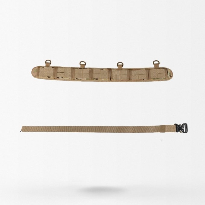 Cinturón táctico acolchado con funda y mosquetón para llaves - Imagen 4