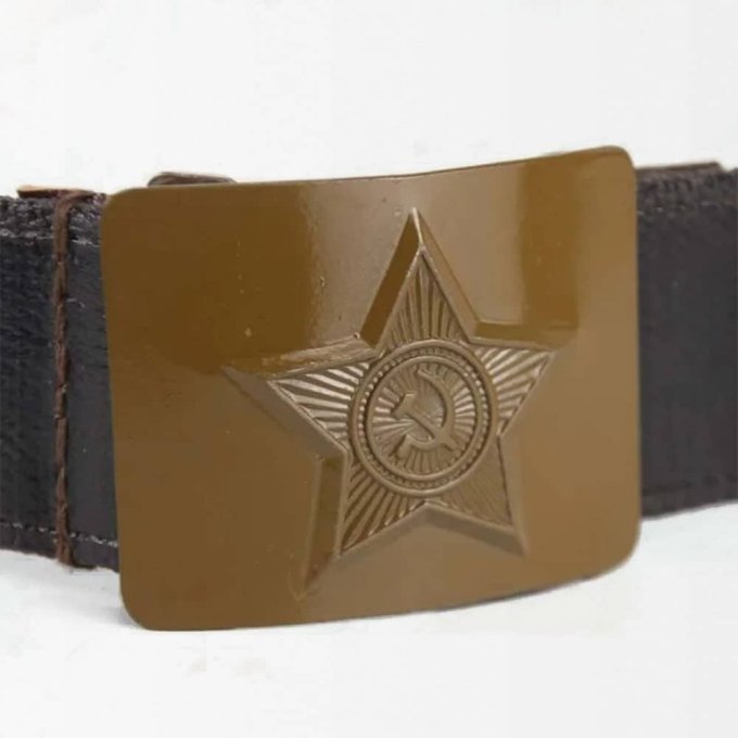 Hebilla de cinturón militar soviético - Imagen 2