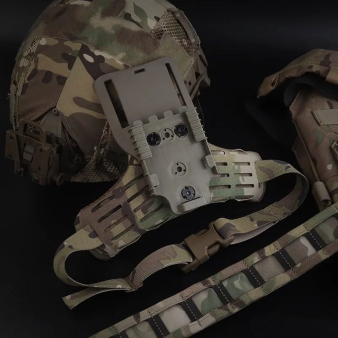 Kit de adaptadores MOLLE para piernera táctica - Imagen 3