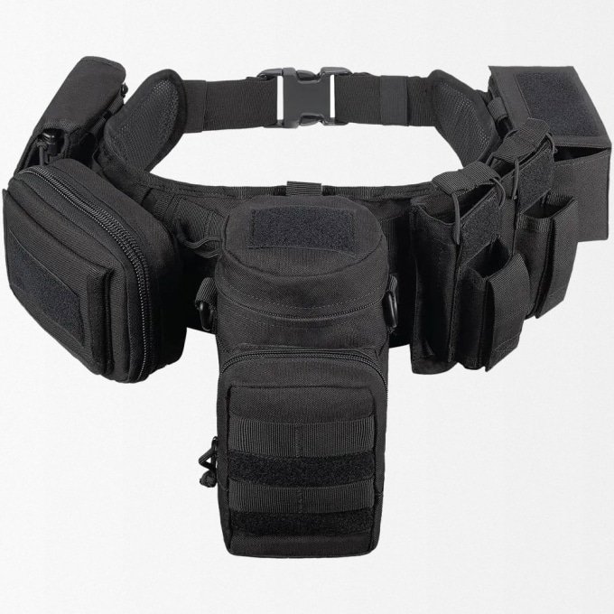 Cinturón táctico acolchado con bolsillos MOLLE - Imagen 3
