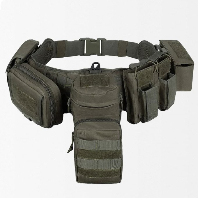 Cinturón táctico acolchado con bolsillos MOLLE - Imagen 4