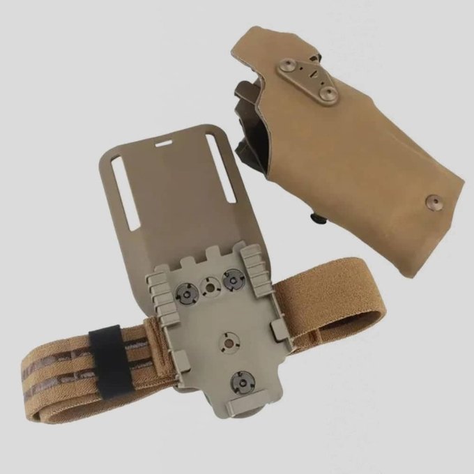 Funda drop-leg para Glock 17 color tan - Imagen 2