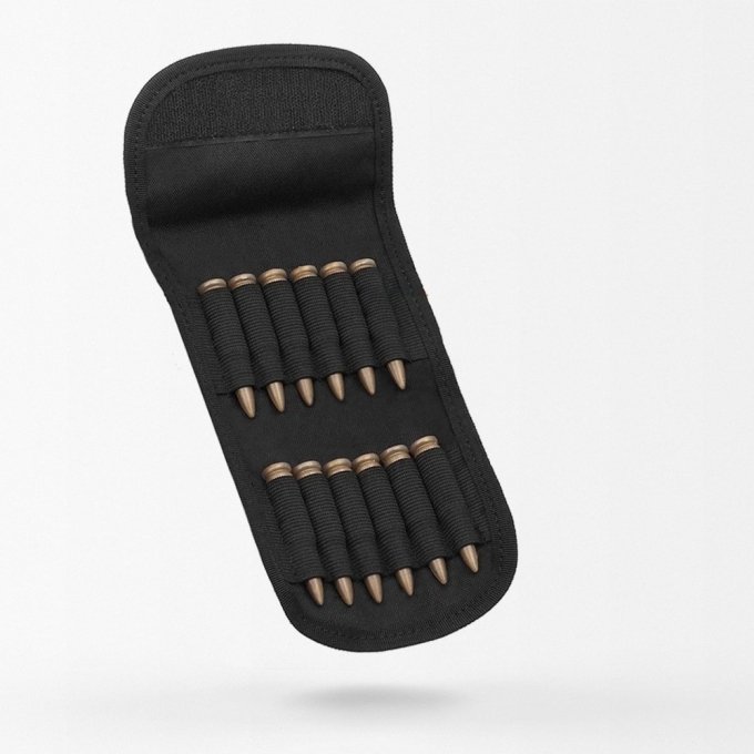 Cartuchera plegable para escopeta de 12 cartuchos