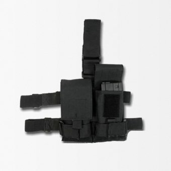 Funda de muslo táctica para 2 cargadores 5,56 mm