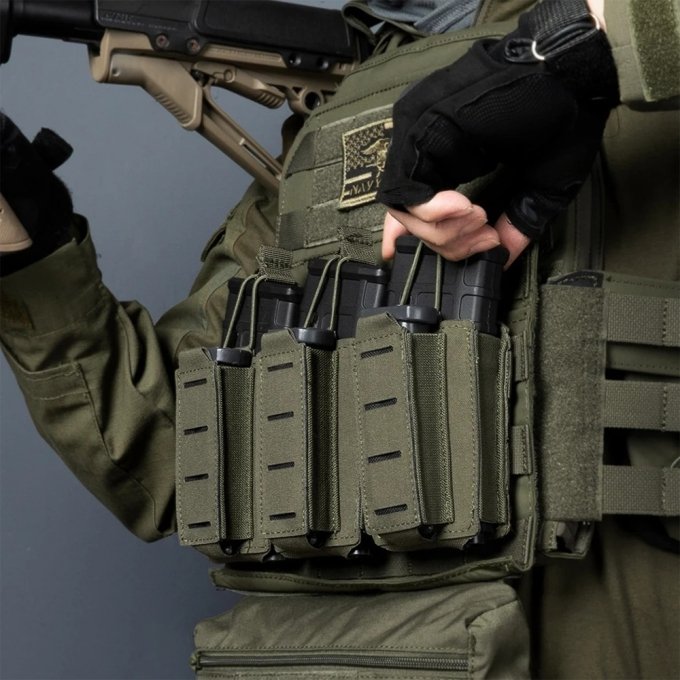 Fundas portacargadores 9 mm y 5,56 mm con corte láser - Imagen 4