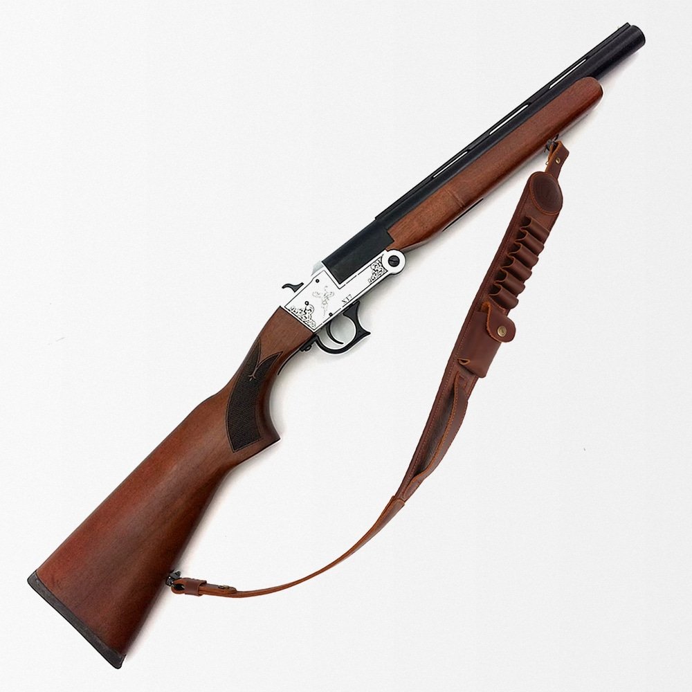 Portafusil de cuero con portacartuchos - Imagen 4