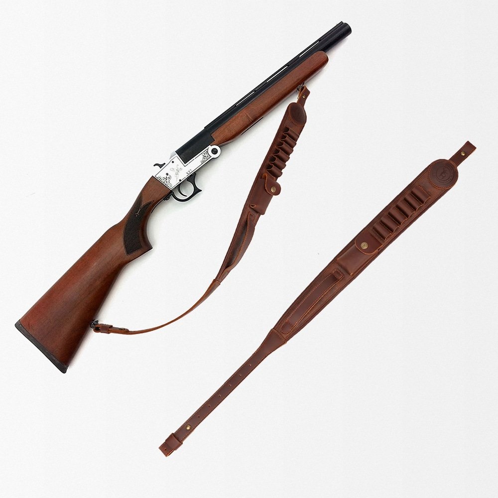 Portafusil de cuero con portacartuchos - Imagen 9