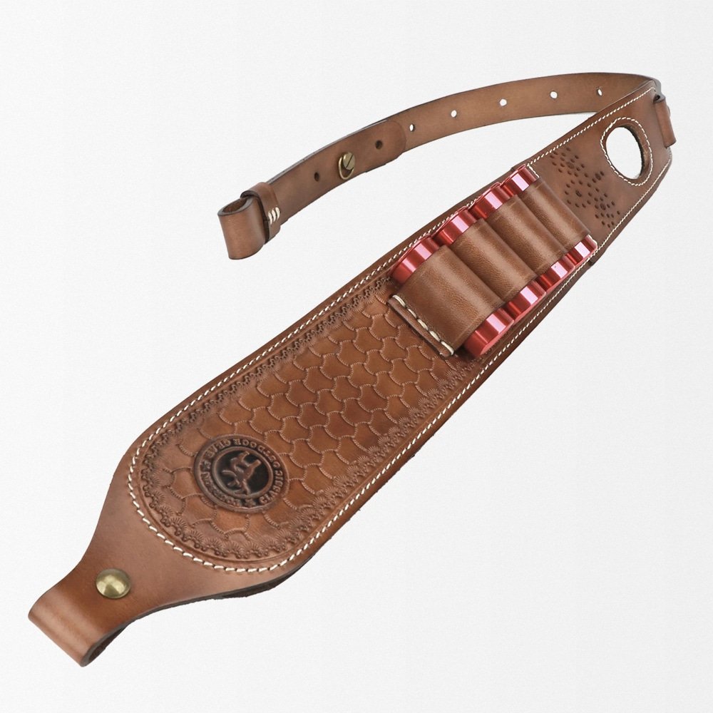 Bandolera de cuero para rifle con agujero para el pulgar - Imagen 2