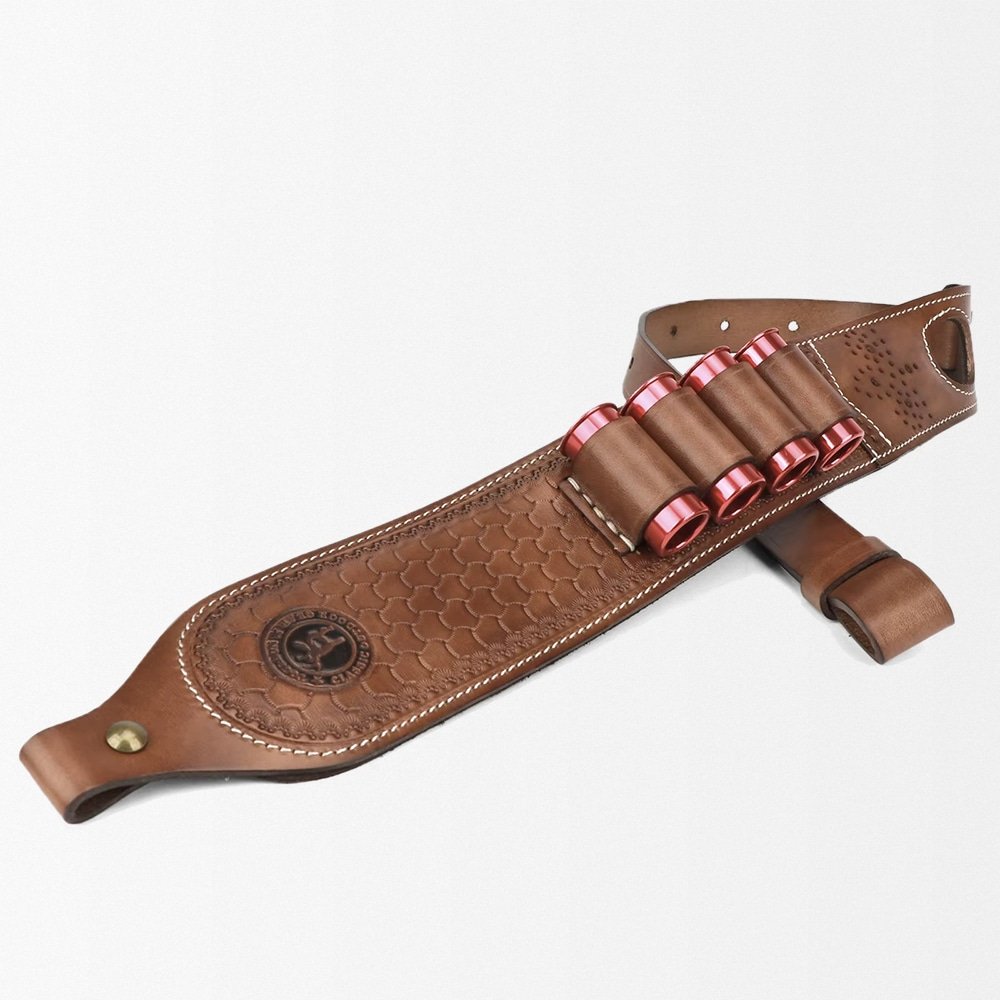 Bandolera de cuero para rifle con agujero para el pulgar - Imagen 3