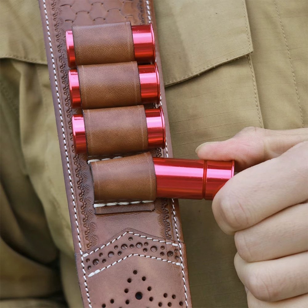 Bandolera de cuero para rifle con agujero para el pulgar - Imagen 5
