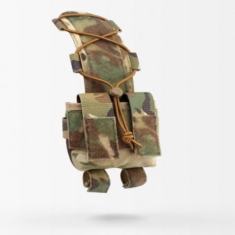 Funda portabaterías para casco táctico