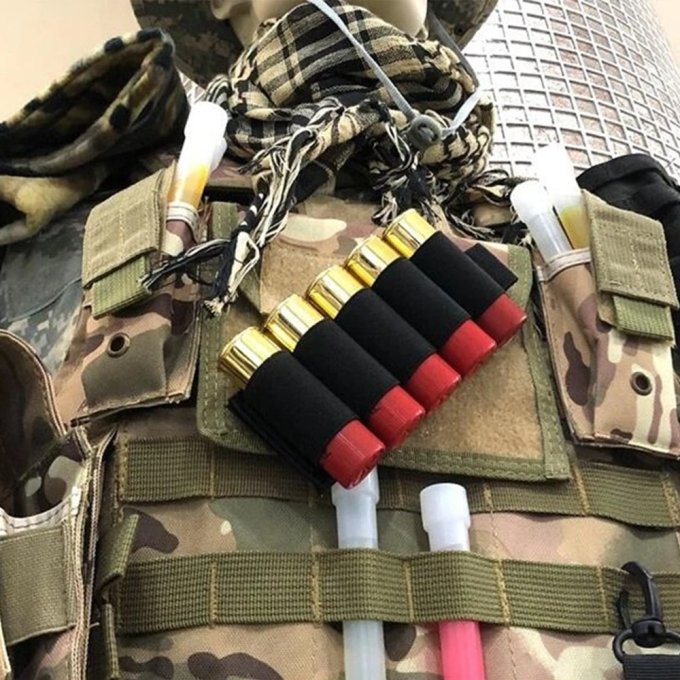 Cartuchera táctica de velcro para cartuchos de escopeta - Imagen 6