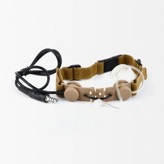 Auricular táctico con micrófono de garganta