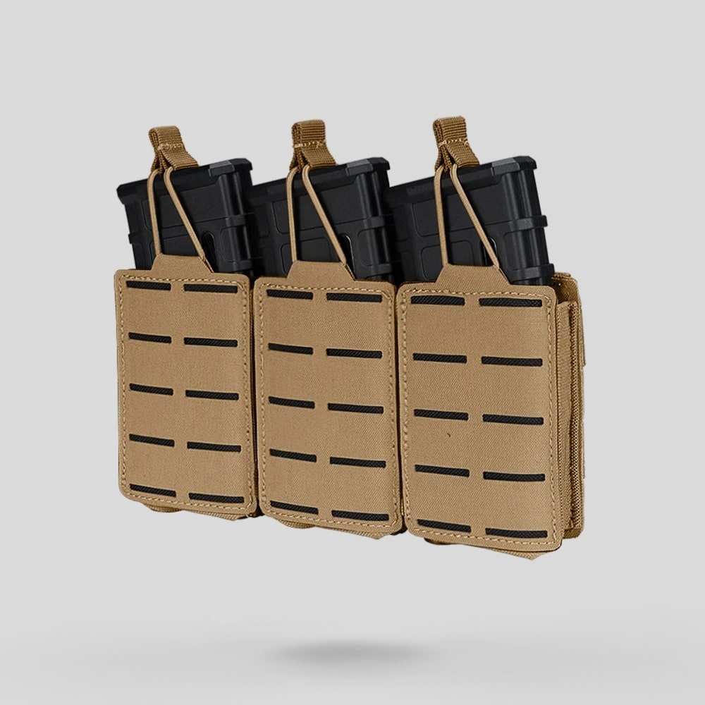 Funda triple para cargadores con apertura superior