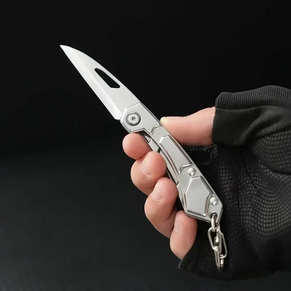 Navaja plegable militar de acero inoxidable - Imagen 3