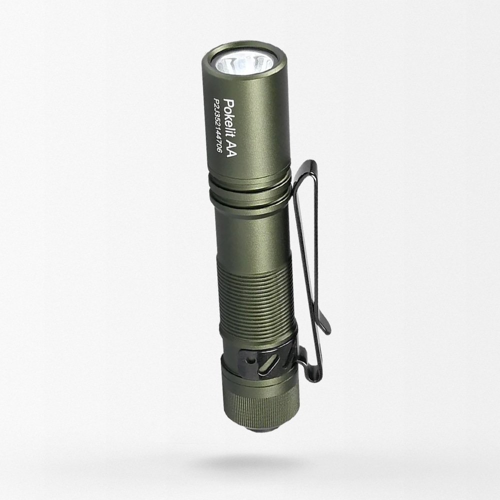 Linterna táctica EDC con clip