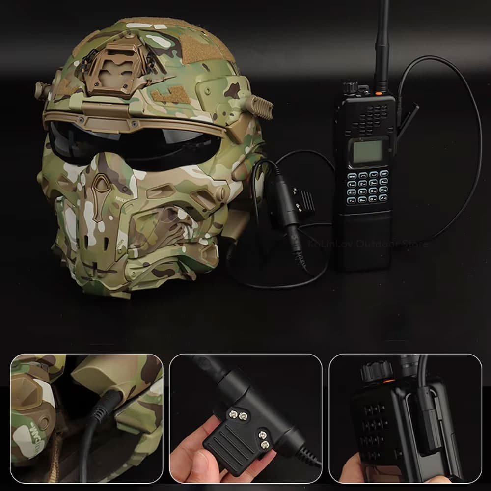 Casco táctico airsoft cara completa - Imagen 5
