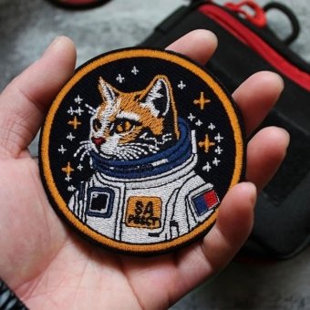 Parche de gato astronauta