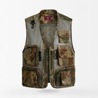 Chaleco táctico de malla con cremallera