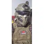 Casco táctico airsoft cara completa photo review