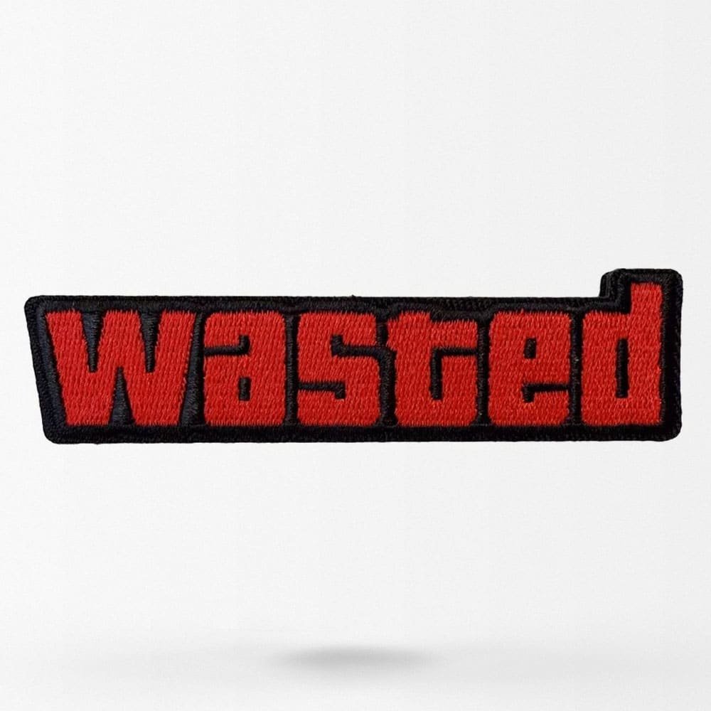 Parche Bordado Wasted Gaming