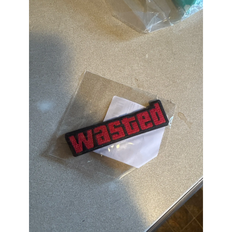 Wasted Gaming Embroidered Patch photo review
