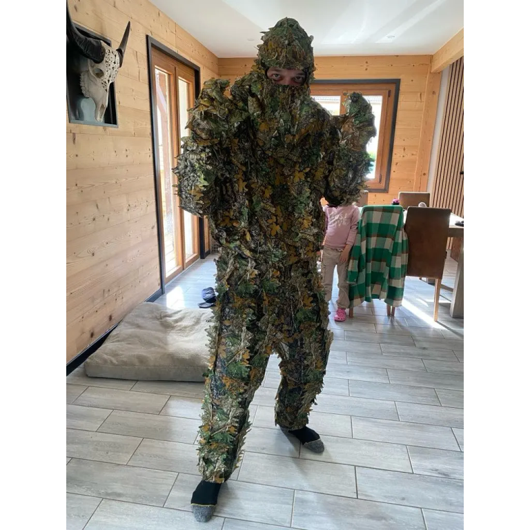 Traje Ghillie Camuflaje Transpirable para Caza photo review
